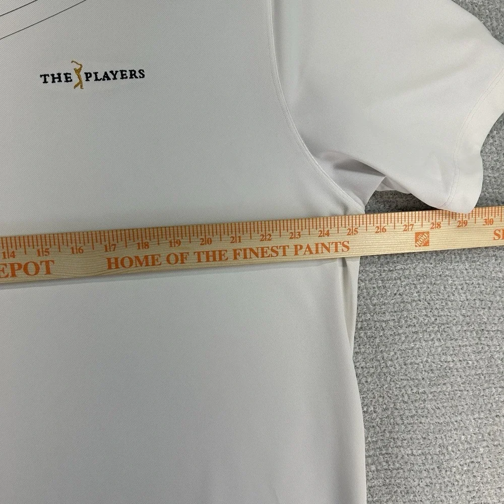 Nike Polo Shirt Mens XL White Striped TPC Sawgrass Players Championship Golf - Picture 14 of 16